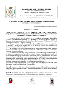 COMUNE DI MONTECCHIO EMILIA PROVINCIA DI REGGIO