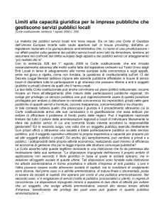 Limiti alla capacità giuridica per le imprese