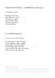 Temporale – Il lampo – Il tuono