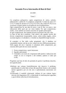 Testo seconda prova intermedia