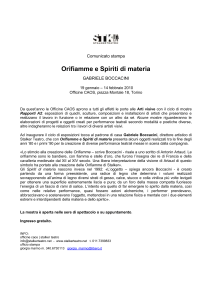 comunicato stampa mostra orifiamme doc