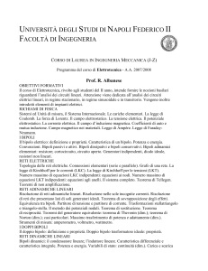 università degli studi di napoli federico ii - Elettrotecnica
