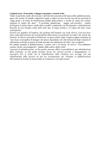 Introduzione al cap. 3 "FRATERNITA`, SVILUPPO ECONOMICO E