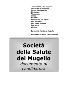 Cap. III – La Società della salute del Mugello