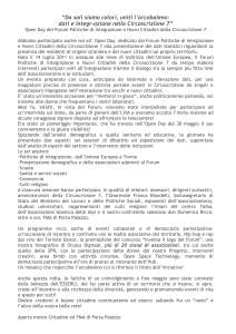 Da soli siamo colori, uniti l`arcobaleno