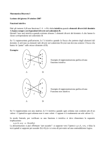 Matematica Discreta I - Matematica e Informatica