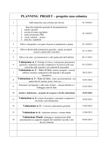 PLANNING PROJET – progetto casa colonica