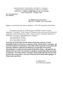 MINISTERO DELL` ISTRUZIONE, UNIVERSITA` E RICERCA