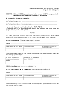 Alla cortese attenzione dott.ssa Patrizia Graziani Dirigente UST di