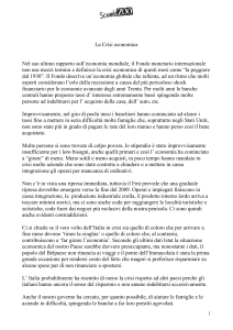 La Crisi economica