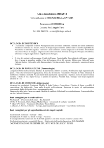 Anno Accademico 2002/2003 - Dipartimento di Biologia