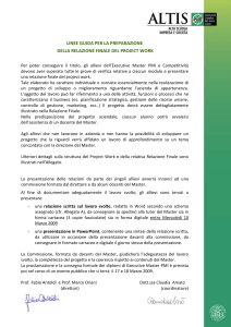 Struttura del Project Work