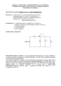 misura voltmetrica-amperometrica-wattmetrica