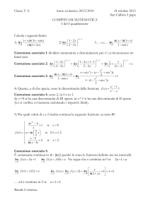 COMPITO DI MATEMATICA