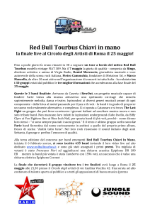 Red Bull Tourbus Chiavi in mano la finale live al Circolo degli Artisti