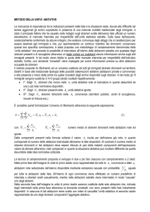 metodo delle unita` abitative
