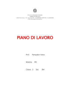 piano di lavoro - IIS E. De Nicola