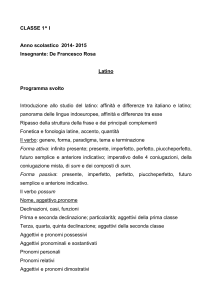 Programma LATINO 1 I