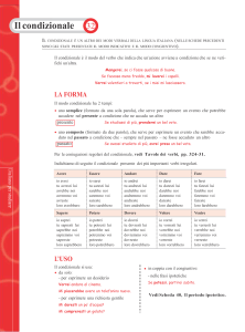 Scheda32 Il Condizionale - Il piacere dell`italiano