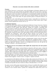 Humanitas: una nozione fondante della cultura occidentale