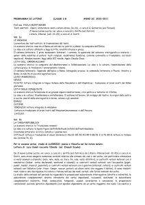 PROGRAMMA DI LATINO CLASSE 3 B - 26 KB