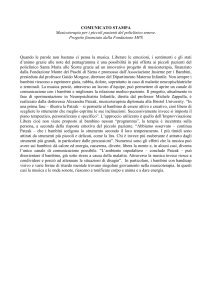 Musicoterapia per i piccoli pazienti del policlinico