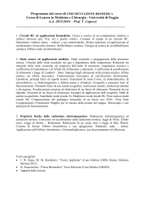 programma - Facoltà di Medicina e Chirurgia - Foggia