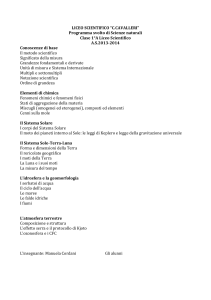 Scienze Naturali 1AS Prof. Cordani Manuela