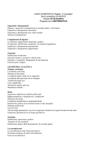 Ripasso : equazioni e disequazioni di secondo