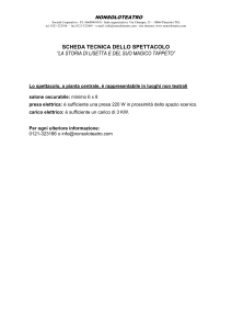 scheda tecnica dello spettacolo