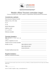 STIPULA CONVENZIONE - Dipartimento di Economia Marco Biagi