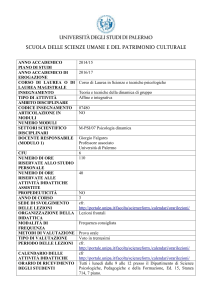 facoltà - UNIPA-Offerta Formativa