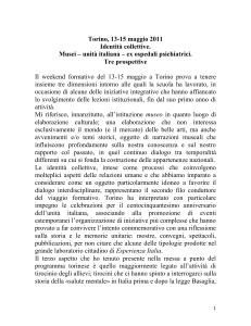 Torino, 13-15 maggio 2011. Identità collettive. Musei
