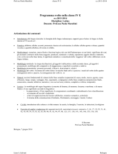 programmo svolto LATINO a.s.2013-2014
