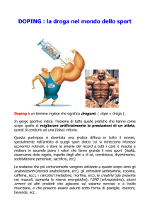 doping – la droga nel mondo dello sport