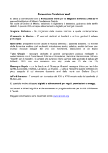 Convenzione Fondazione Verdi - Ordine Consulenti del Lavoro di