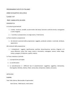 ANNO SCOLASTICO 2011/2012