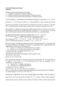 Esercizi di Matematica Discreta