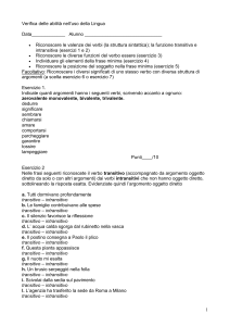 Verifica sulle abilità nella lingua