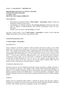 Programma svolto III BE