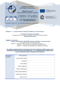 Allegato n. 1 Allegato n. 2 – Bando Selezione Esperto Pubblicità e