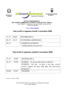 Convocazioni_test_scritti - Alta Formazione Professionale