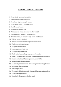 Temi di Matematica Applicata Maggio 2006