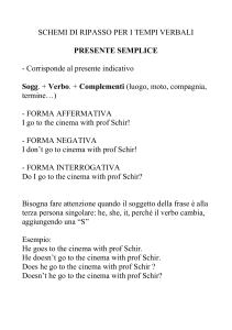 ripasso tempi verbal..