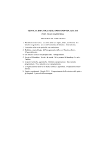 TECNICA E DIDATTICA DEGLI SPORT INDIVIDUALI 3: SCI PROF
