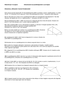 a) Su ciascuno dei lati opposti AB e CD di un parallelogramma si