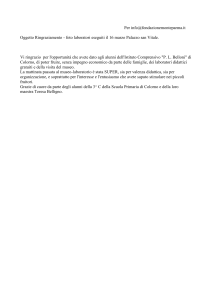 Ringraziamento Scuola di Colorno
