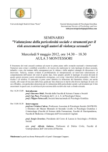 Scarica Programma - Istituto per lo Studio delle Psicoterapie