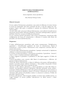 programma e testi consigliati