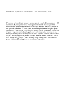 David Ricardo, Sui principi dell`economia politica e della